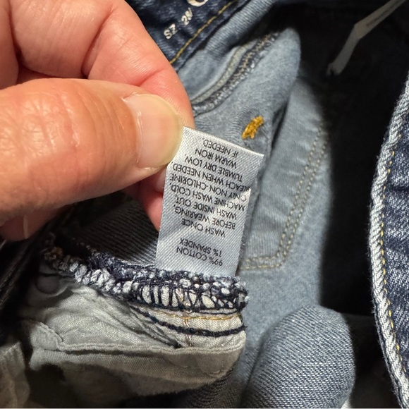 Ann Taylor Loft Curvy Boot Jean Size 6 / 28 Dark Wash Low Rise - Picture 10 of 12